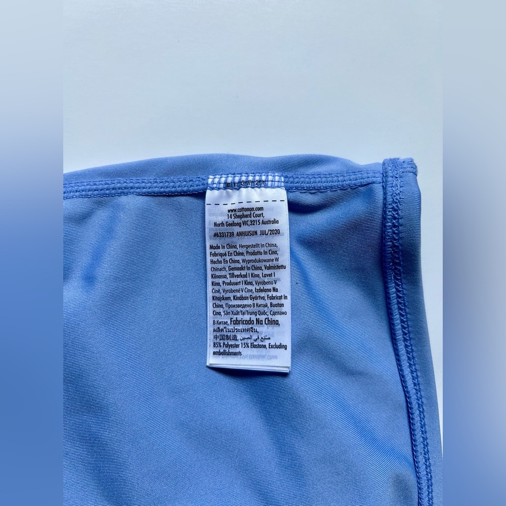 Cotton On Ruched Crop Top Size M - Picture 6 of 7